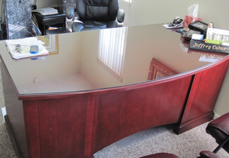 Office Desk Glass Table Top