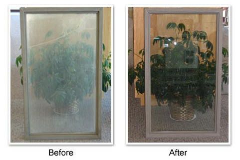 Before & After Glass Window Repair