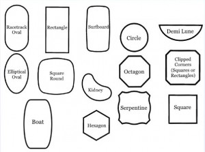 Glass Tabletop Shapes